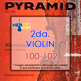 CUERDA 2DA. P/ VIOLIN 4/4 PYRAMID  100-102 - Hergui Musical