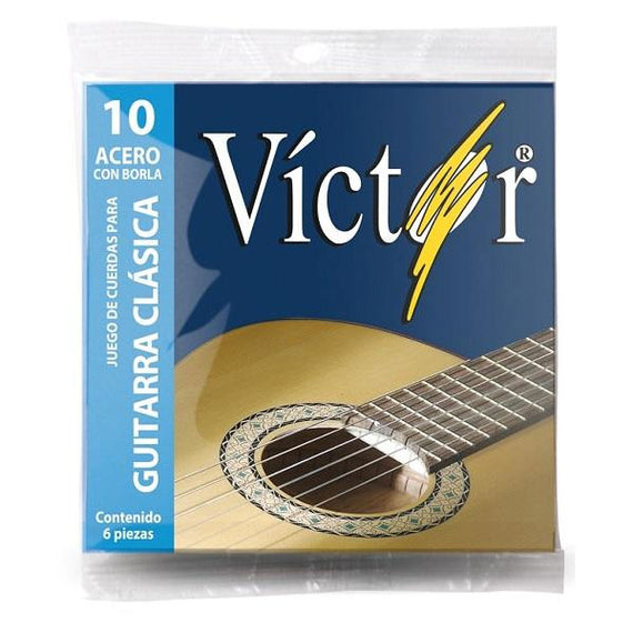 JGO DE CUERDAS ACERO VICTOR    VCGS-10 - herguimusical