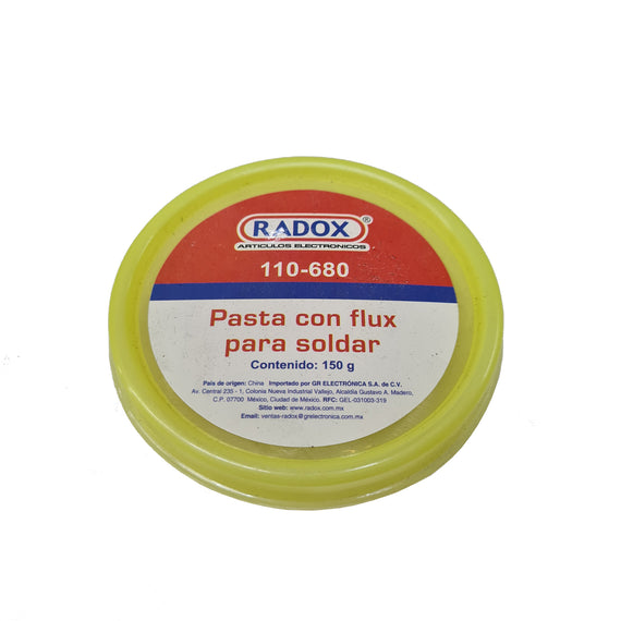 PASTA CON FLUX PARA SOLDAR DE 150g  RADOX   110-680 - Hergui Musical