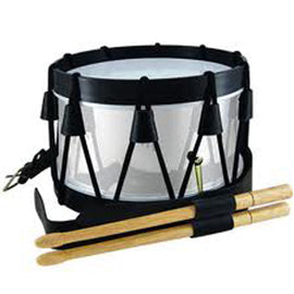 CAJA DE GUERRA GUERRA 20x38cm NEGRA. C/ TAHALI y BAQUETAS  NACIONAL  1221N - herguimusical