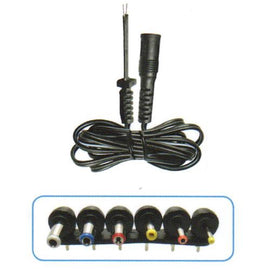 JUEGO DE CONECTORES Y CABLE PARA ELIMINADOR DE MULTIPLE VOLTAGE  RADOX  130-090 - herguimusical