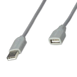 Cable USB - Extension MANHATTAN, 1,8 m, USB A, USB A, Gris  CABITL070 Modelo 165211 - Hergui Musical