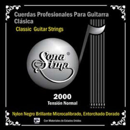 JGO DE CUERDAS NYLON NEGRO ENTORCHADO DORADO   2000 - herguimusical