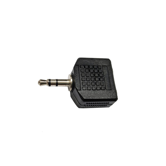 ADAPTADOR 2 JACK 3.5 A PLUG 3.5 ESTEREO  RADOX   CM-117 - Hergui Musical