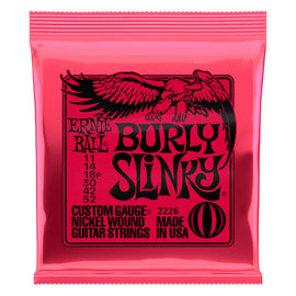 ENCORDADURA PARA GUITARRA ELÉCTRICA ERNIE BALL "BURLY SLINKY" (NIQUEL 0.11-0.052)  2226 - herguimusical
