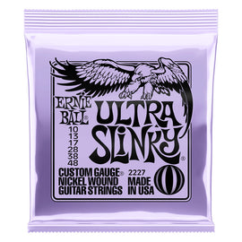 ENCORDADURA PARA GUITARRA ELÉCTRICA ERNIE BALL "ULTRA SLINKY" (NIQUEL 0.10-0.048)  2227 - herguimusical