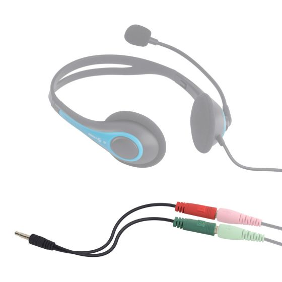 Auriculares Diadema Con Cable NGS Cross Hop CROSSHOPKLEIN - Jack 3.5 mm ·  Cable 1.5 m · Micrófono · Azul