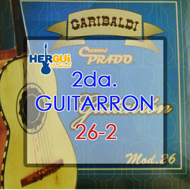 CUERDA 2da. P/ GUITARRON  PRADO  26-2 - herguimusical