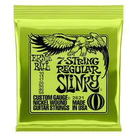 JGO. DE 7 CUERDAS PARA GUITARRA ELÉCTRICA "REGULAR SLINKY"  ERNIE BALL   2621 - herguimusical