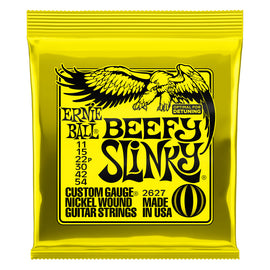 JGO. DE 6 CUERDAS PARA GUITARRA ELÉCTRICA "BEEFY SLINKY", NIQUEL  ERNIE BALL   2627 - herguimusical