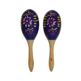 MARACAS EL COMETA AILE OVAL MEDIANO AZUL   29AAZ - herguimusical