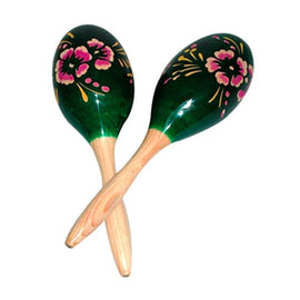 MARACAS EL COMETA AILE OVAL GRANDE VERDE   29V - herguimusical