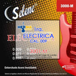CUERDA 1RA .009 ELECTRICA SELENE 3001-M - herguimusical