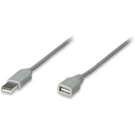 Cable USB - Extension MANHATTAN, 3 m, USB A, USB A, Macho/hembra, Gris  CABITL900 Modelo 317238 - herguimusical