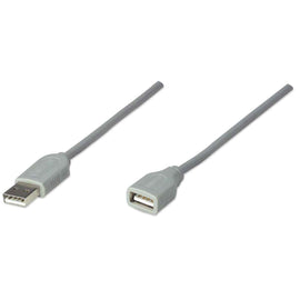 Cable USB - Extension MANHATTAN, 4,5 m, USB A, USB A, Macho/hembra, Gris  CABITL170 Modelo 340960 - Hergui Musical