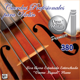 JGO DE CUERDAS DE VIOLIN ACERO CROMO   380 - herguimusical
