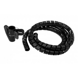 TUBO ORGANIZADOR DE CABLES, TIPO ESPIRAL, NEGRO STEREN    400-200N - herguimusical
