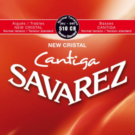 JGO. DE CUERDAS SAVAREZ "CRISTAL CANTIGA" PARA GUITARRA CLÁSICA (TENSIÓN NORMAL)  510CR - herguimusical