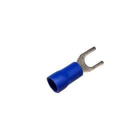 PAQ. DE 10 PZAS. DE TERMINAL TIPO "U" FORRO AZUL Cal.  14-16  RADOX   520-865 - Hergui Musical