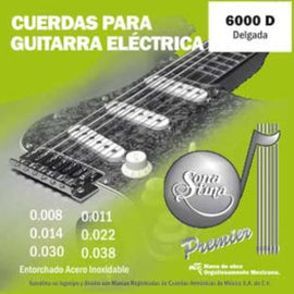 JGO DE CUERDAS P/ GUITARRA ELECTRICA DELGADA   6000-D - herguimusical