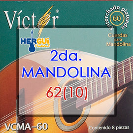 CUERDA SUELTA 2DA. P/ MANDOLINA  62(10) - herguimusical
