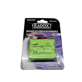 BATERIA TELEFONICA RECARGABLE Ni-MH 3.6v 1200mA 3x"AA"  RADOX   660-632 - Hergui Musical