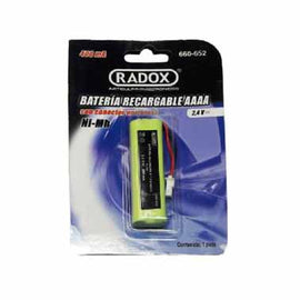 BATERIA TIPO "AAAA" TELEFONICA RECARGABLE Ni MH 2.4v 400mAh  RADOX   660-652 - Hergui Musical