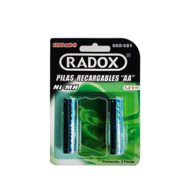 PILA RECARGABLE Ni-Mh 1.2v 1200 mAh "AA"  RADOX   660-681 - herguimusical