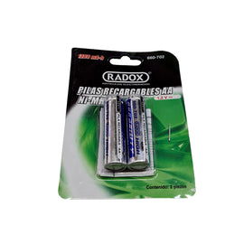 JGO. DE PILAS RECARGABLES "AA" 1300mAh  RADOX   660-702 - Hergui Musical