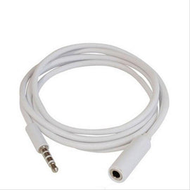 EXTENSION DE JACK 3.5mm A PLUG 3.5mm MACHO DE 4 VIAS 1m COLOR BLANCO  RADOX   705-052 - herguimusical