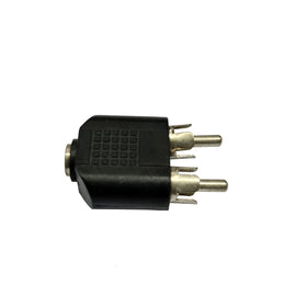 ADAPTADOR 2 PLUGS RCA A JACK 3.5 ESTEREO  RADOX   705-059 - Hergui Musical