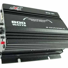 AMPLIFICADOR AUTOMOTRIZ 2C. 800 W NEGRO  RADOX   010-101 - Hergui Musical