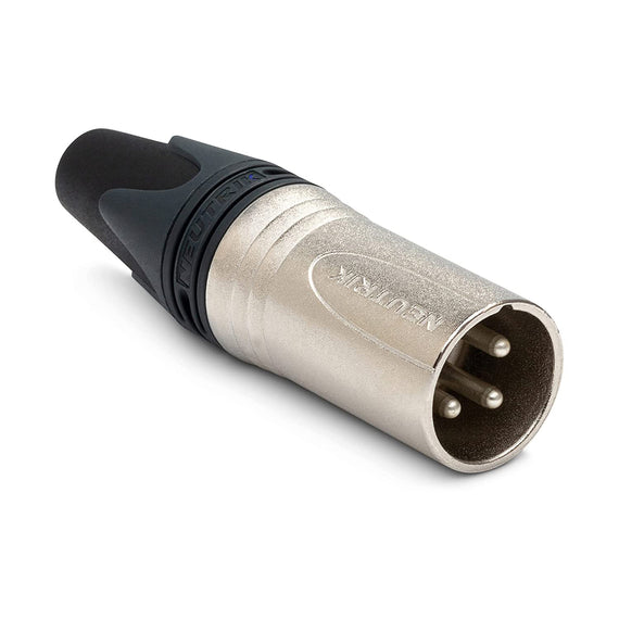 PLUG XLR MACHO 3 POLOS SERIE XX, CROMADO, A GRANEL  NEUTRIK   NC3MXX-D - Hergui Musical