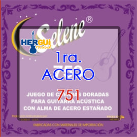 CUERDA 1RA. ACERO ESTAÑADO  SELENE   751 - herguimusical
