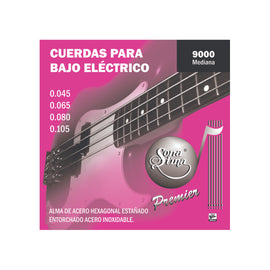 JGO DE CUERDAS ENTORCHADO ACERO INOXIDABLE SONATINA  9000 - Hergui Musical