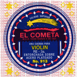 CUERDA 3RA P/VIOLIN COBRE EL COMETA 913        913 - herguimusical