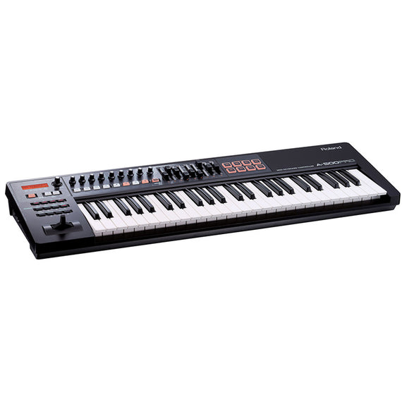 Controlador MIDI de 49 teclas con pads, faders y knobs USB PC/Mac  - MIDI conectors  ROLAND  A-500PRO-R - Hergui Musical