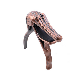CAPODASTRO PARA GUITARRA ACÚSTICA BRONCE, FORMA DE COCODRILO  ALICE   A007G/BR - herguimusical