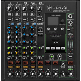 Mezcladora 8 canales (4 Directos, 4 Compartidos)  MACKIE  ONYX8 - Hergui Musical