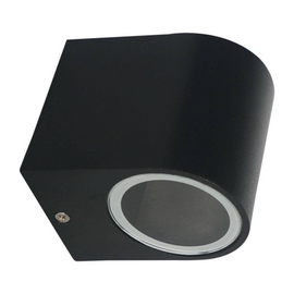 LUMINARIA PARED CILINDRO SENCILLA NEGRA EXTERIOR PARA LAMPARA GU10  ARTLITE   ADE-003 - herguimusical