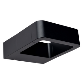 LUMINARIA LED PARED TUBULAR ALUMINIO NEGRO EXTERIOR 10W BLANCO CALIDO  ARTLITE   ADE-015 - Hergui Musical