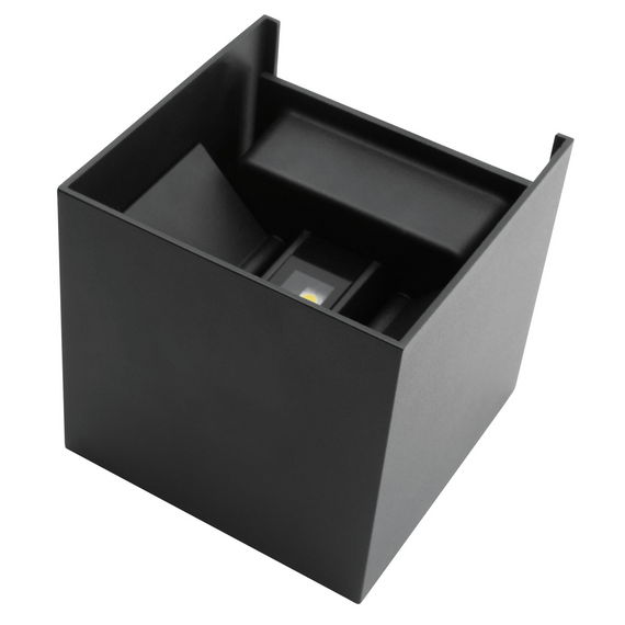 LUMINARIA PARED BLANCO FRIO 6W, CUBO DOBLE  ARTLITE   ADE-020 - Hergui Musical
