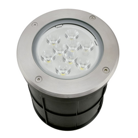 EMPOTRABLE PISO LED INTEGRADO 12W EXTERIOR BLANCO FRIO  ARTLITE   ADE-207 - herguimusical