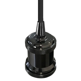 DECORATIVO COLGANTE VINTAGE PARA LAMPARA E26 NEGRO PULIDO  ARTLITE   ADE-602 - Hergui Musical