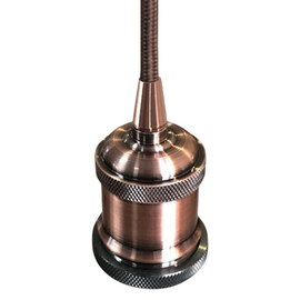 DECORATIVO COLGANTE VINTAGE PARA LAMPARA E26 COBRE ANTIGUO  ARTLITE   ADE-603 - herguimusical