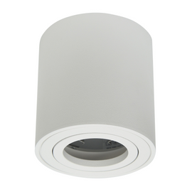 LUMINARIA SOBREPONER TECHO CILÍNDIRCA ALUMINIO BLANCO BASE GU10  ARTLITE   ADE-701 - Hergui Musical