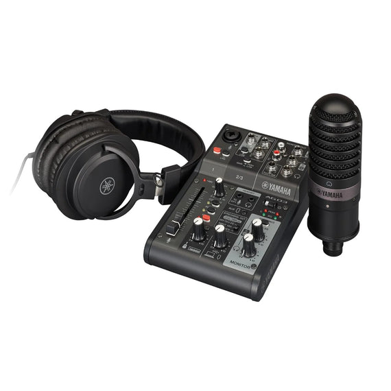 Paquete de streaming en vivo  YAMAHA  AG03MK2BLSPK - Hergui Musical