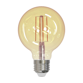 LAMPARA LED FILAMENTO G95 E26 7W LUZ AMBAR 1800K  ARTLITE   ALA-028 - Hergui Musical