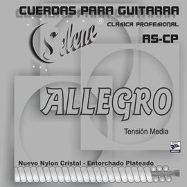 JGO DE CUERDAS NYLON CRISTAL  ALLEGRO   SELENE  AS-CP - herguimusical
