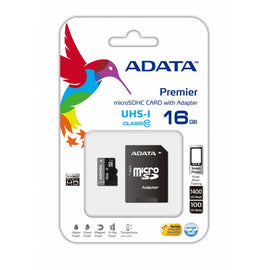 Memoria Micro SD ADATA Pemier Pro UHS-I U1, 16 GB, 30 MB/s, 10 MB/s, Negro, Gris  AUSDH16GUICL10-RA1 - herguimusical